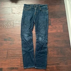 Scotch & Soda Mens Vernon Jeans 28x32 distressed dark denim